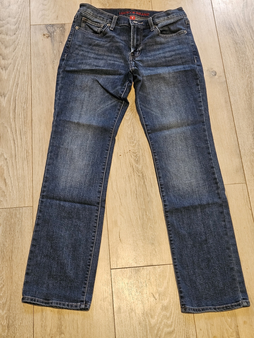 Lucky Brand Sweet Mid Rise Straight Blue Jeans Women's 4/27 A